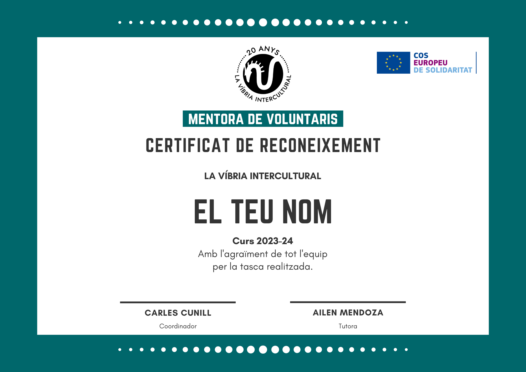 CERTIFICAT_Mentora de voluntaris
